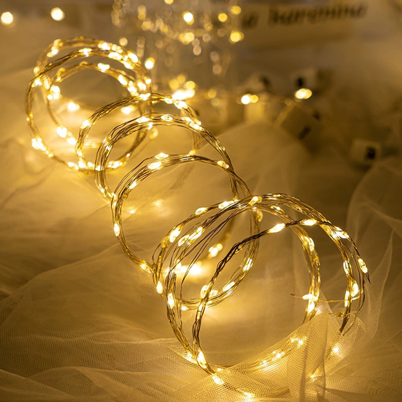 Outdoor Power For Wedding - LED String Lights Battery Powered Colored