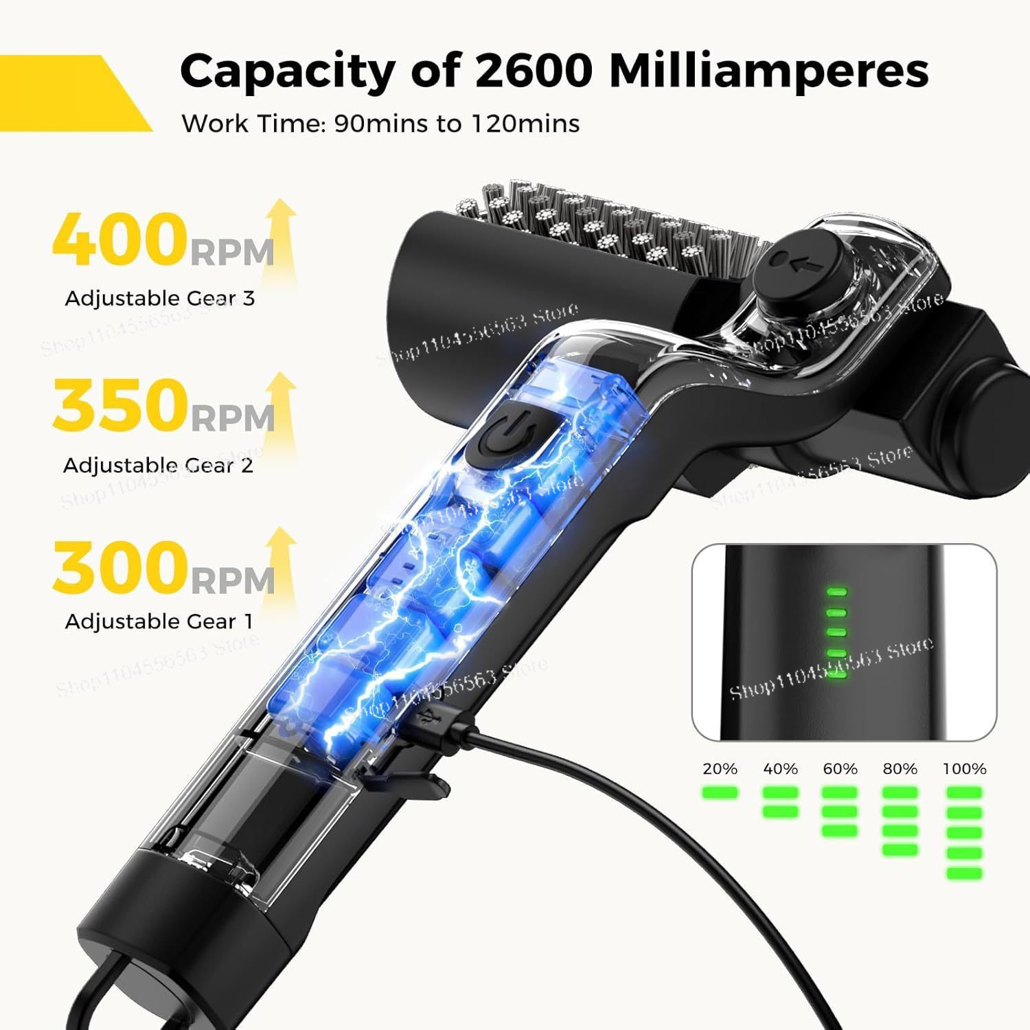 Outdoor Power Brush - New Powerful Electric Grill Brush –