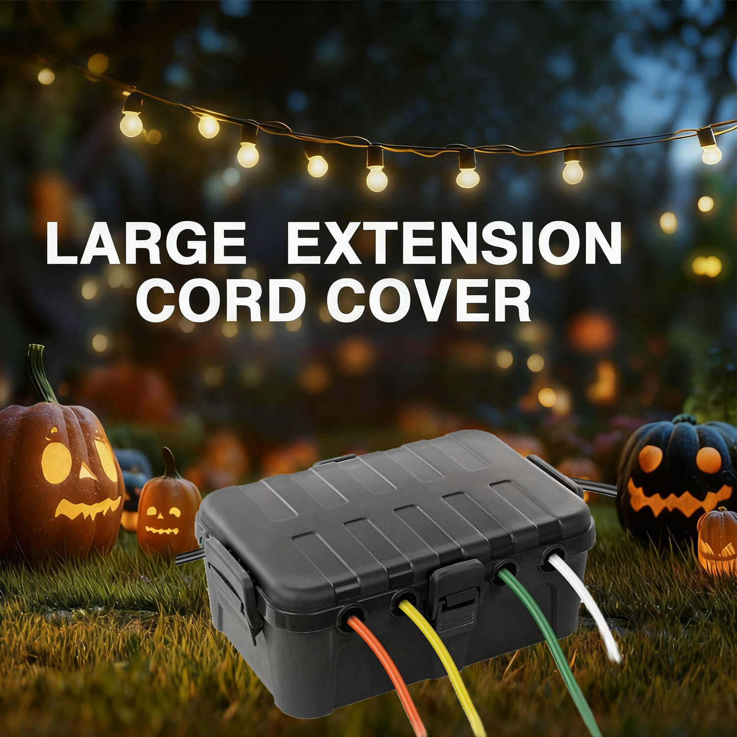 Outdoor Use Power Strip - 32x22x13cm Waterproof Cable Box for Outdoor