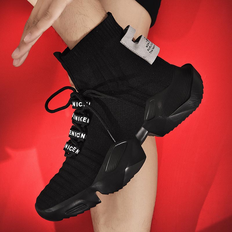 Outdoor Use Power Strip - Plus Size Hightop High-soled Men Sport