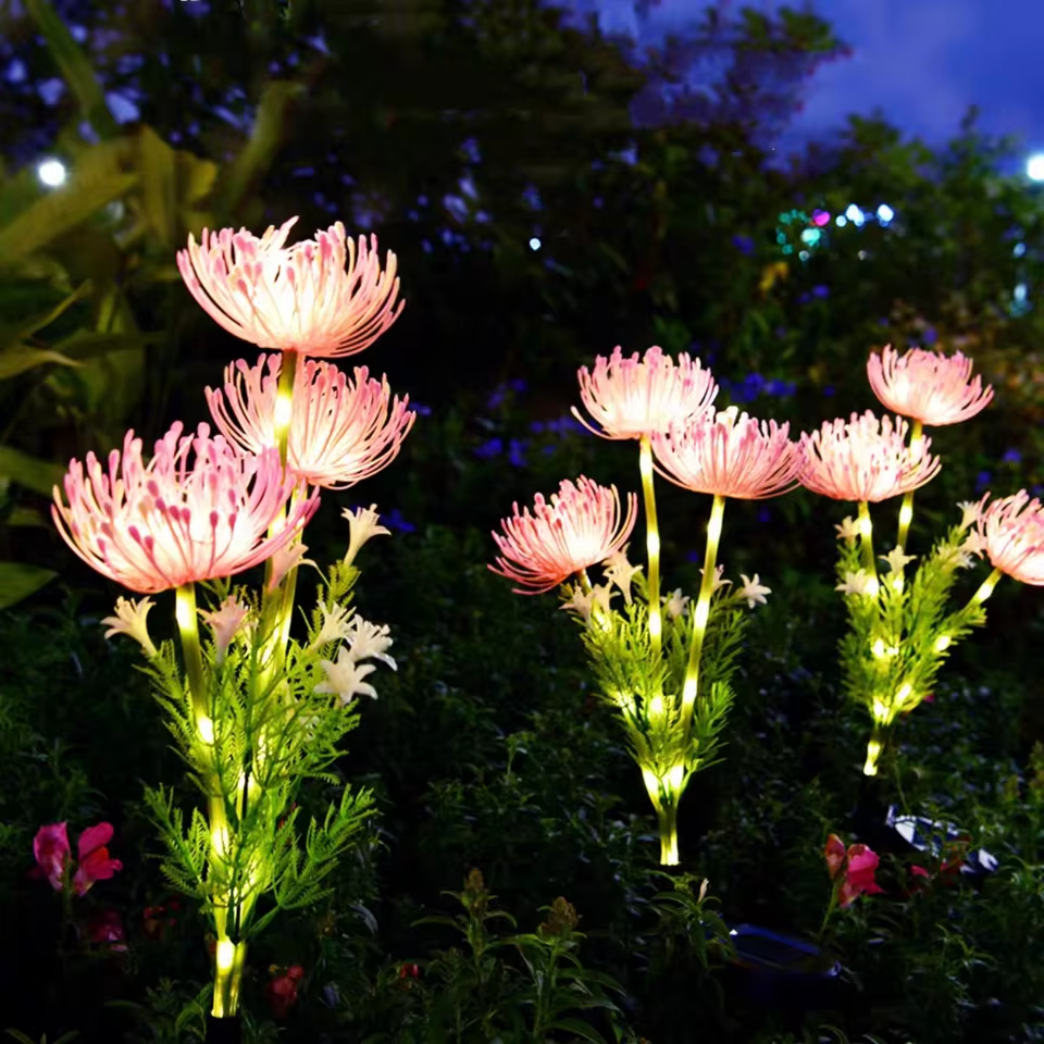 Outdoor Power For Wedding - Solar Powered Shore Flower Ground Plug-in