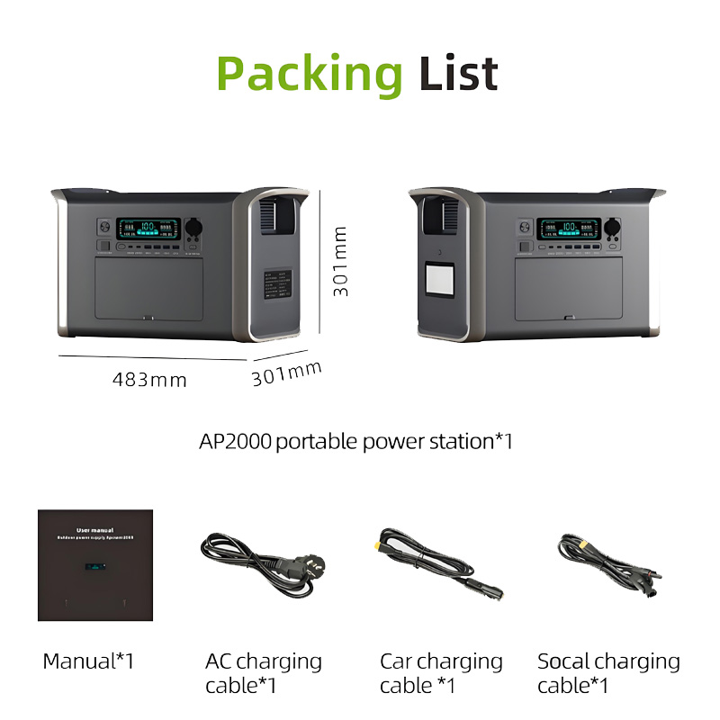 Outdoor Power Bank With Ac Outlet - UAPOW 2400W Portable Power Station AC