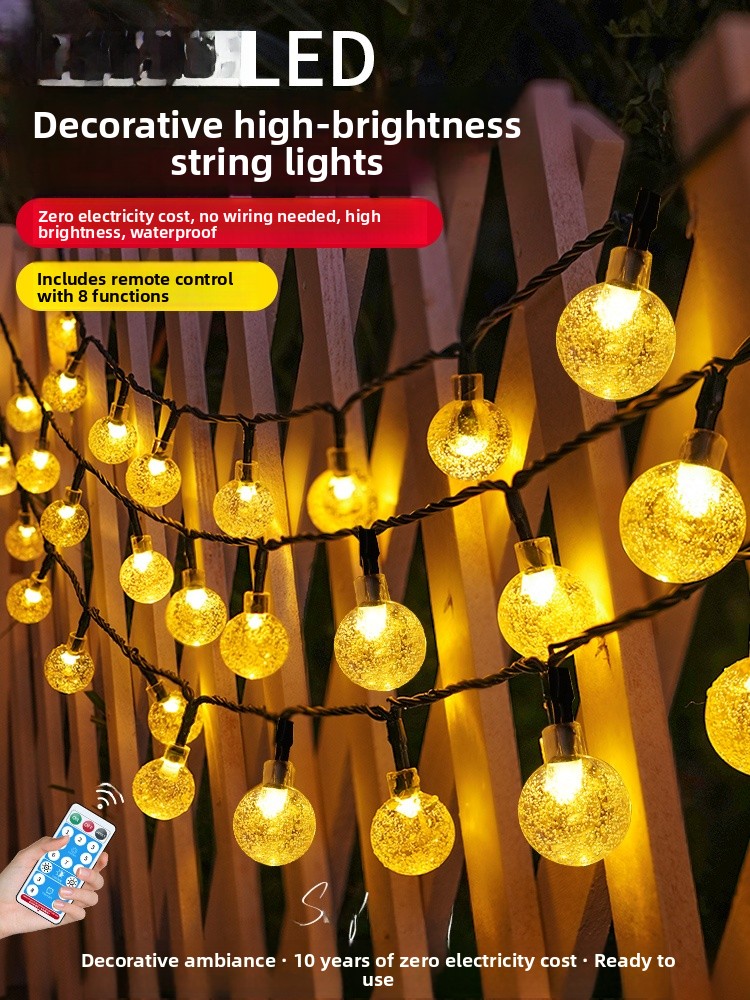 Outdoor Use Power Strip - Solar Powered Outdoor String Lights Garden