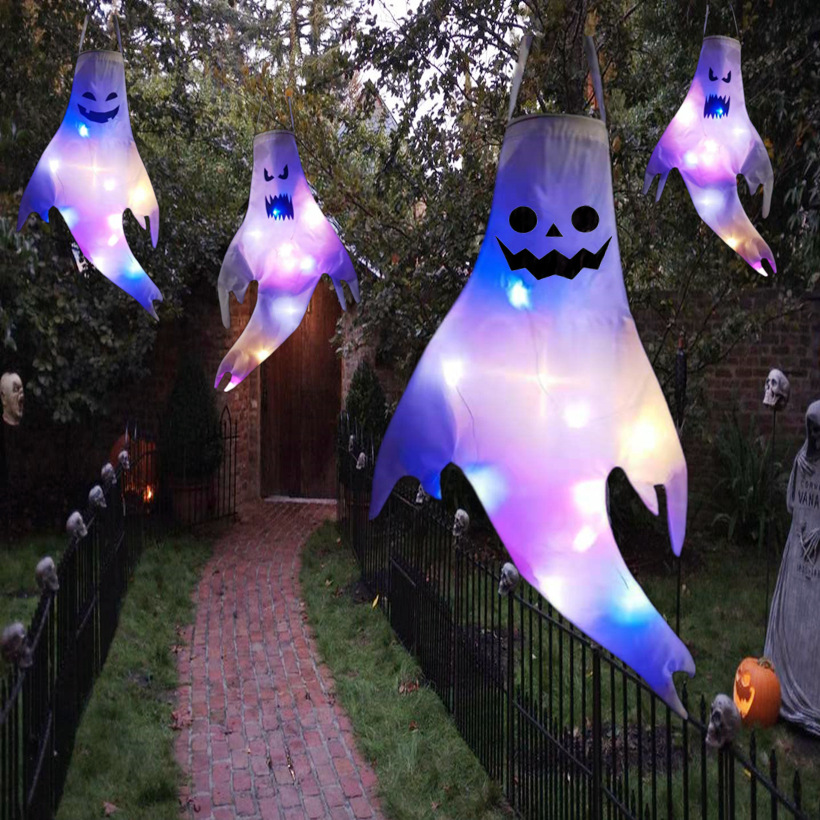 Outdoor Power For Wedding - Halloween Outdoor Ghost pendant LED Lights