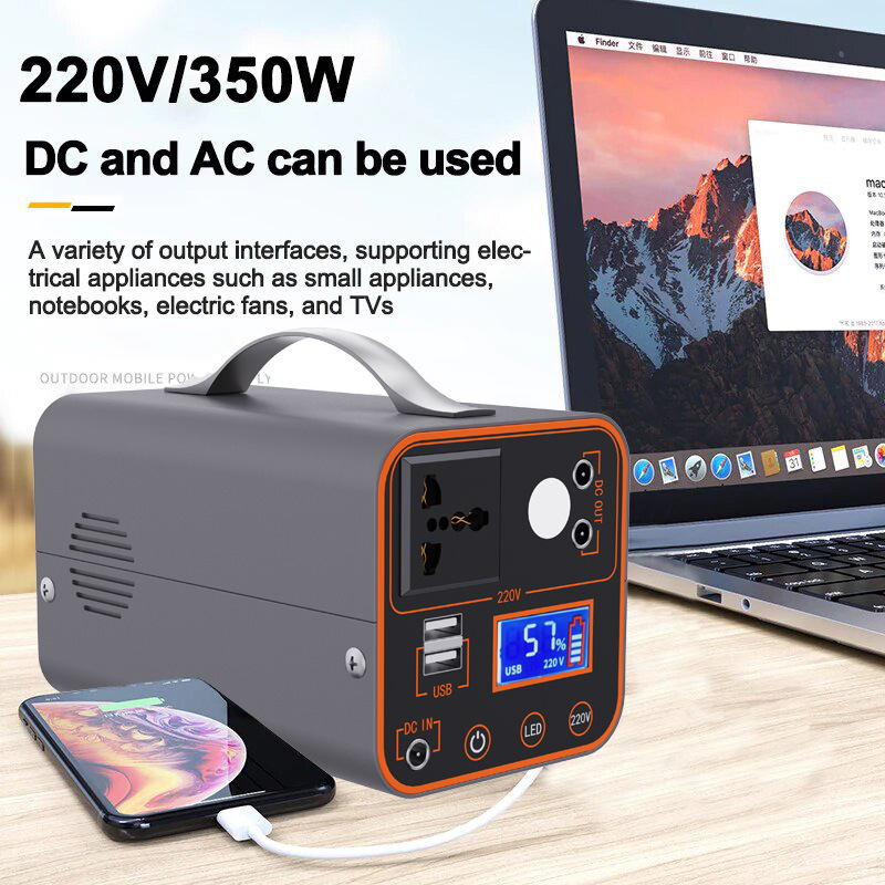 Outdoor Power Bank With Ac Outlet - 200W Portable Power Station 220V with