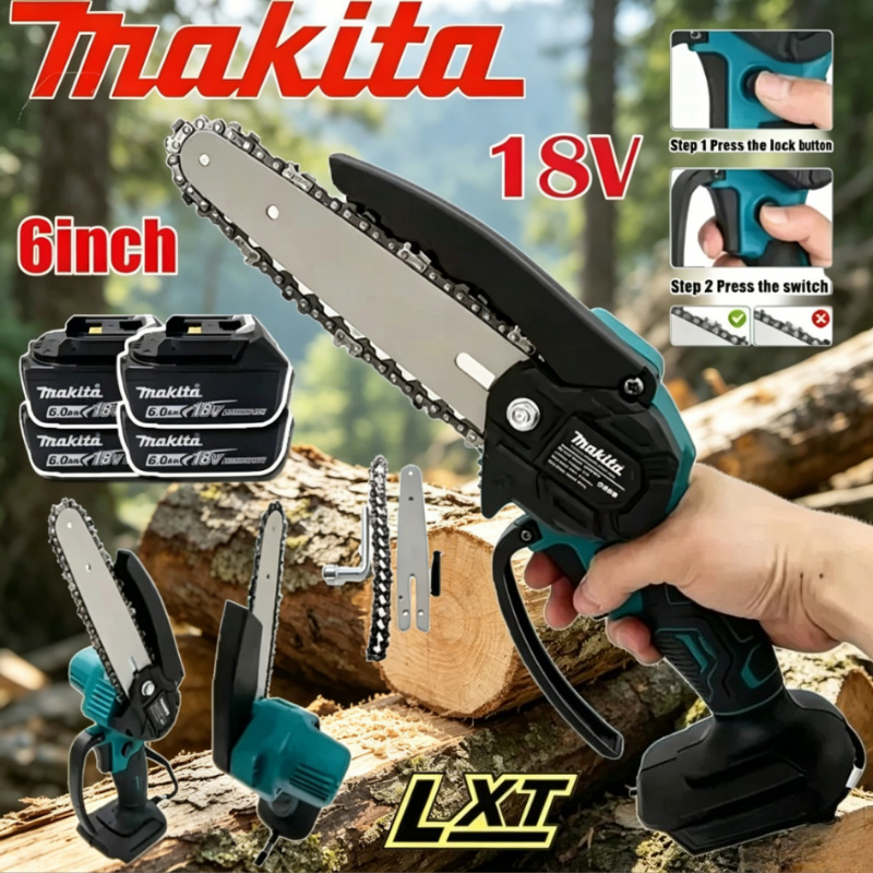 Electric Chainsaw Battery - Makita 6 Inch Cordless Chain Saw