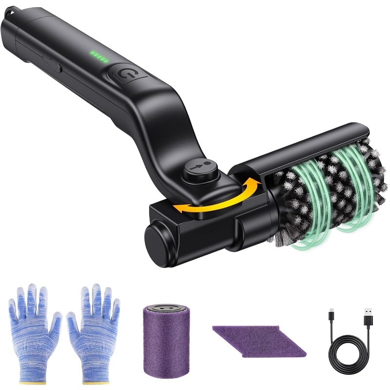 Outdoor Power Brush - Electric Rotary Grill Brush for BBQ