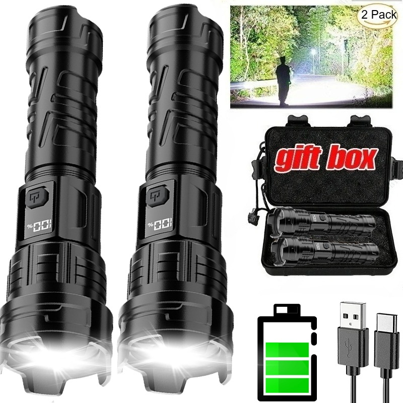 Outdoor Usb Power Bank - Super Bright LED Flashlight USB Rechargeable