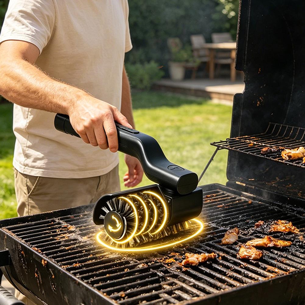 Electric Barbecue Grill Cleane - Outdoor Power Brush のレビューと価格