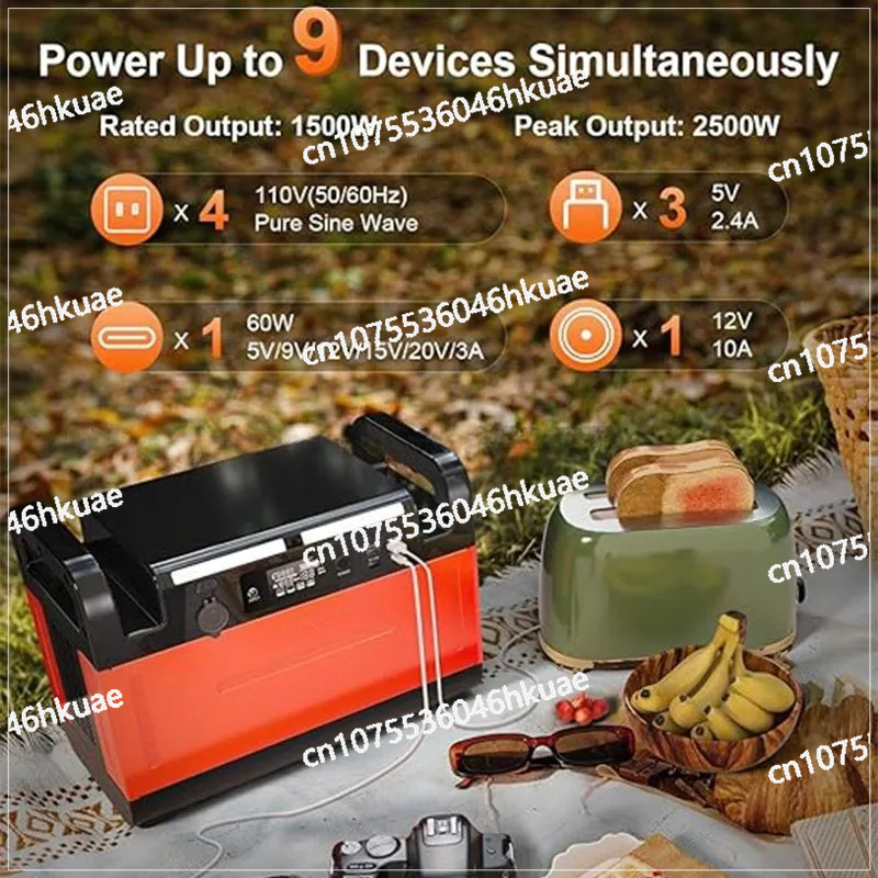 1500watt Portable Power Bank P - Outdoor Power Bank With Ac Outlet のレビューと価格