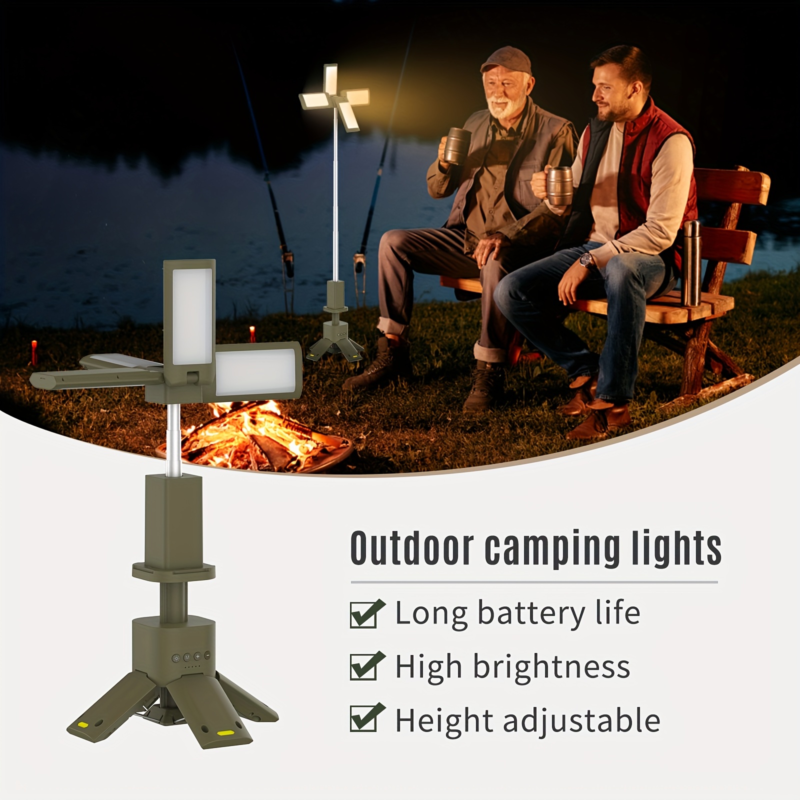 Camping Lantern, 14000mAh Rech - Outdoor Power Brush のレビューと価格