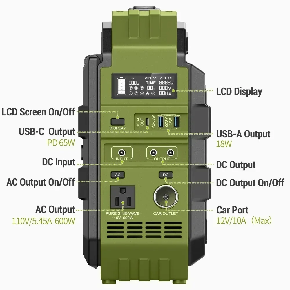 Portable Power Station 1000W L - Outdoor Power Bank With Ac Outlet のレビューと価格