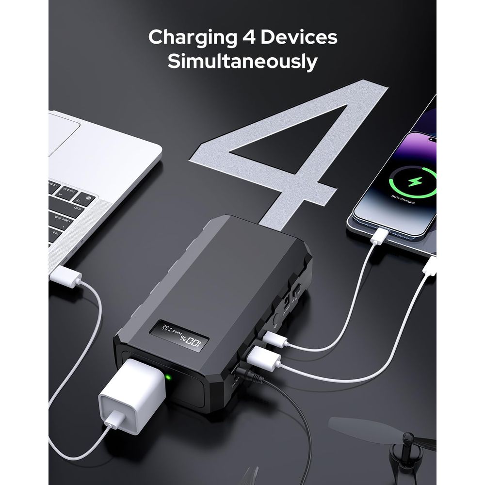 65W Portable Power Bank with A - Outdoor Power Bank With Ac Outlet のレビューと価格