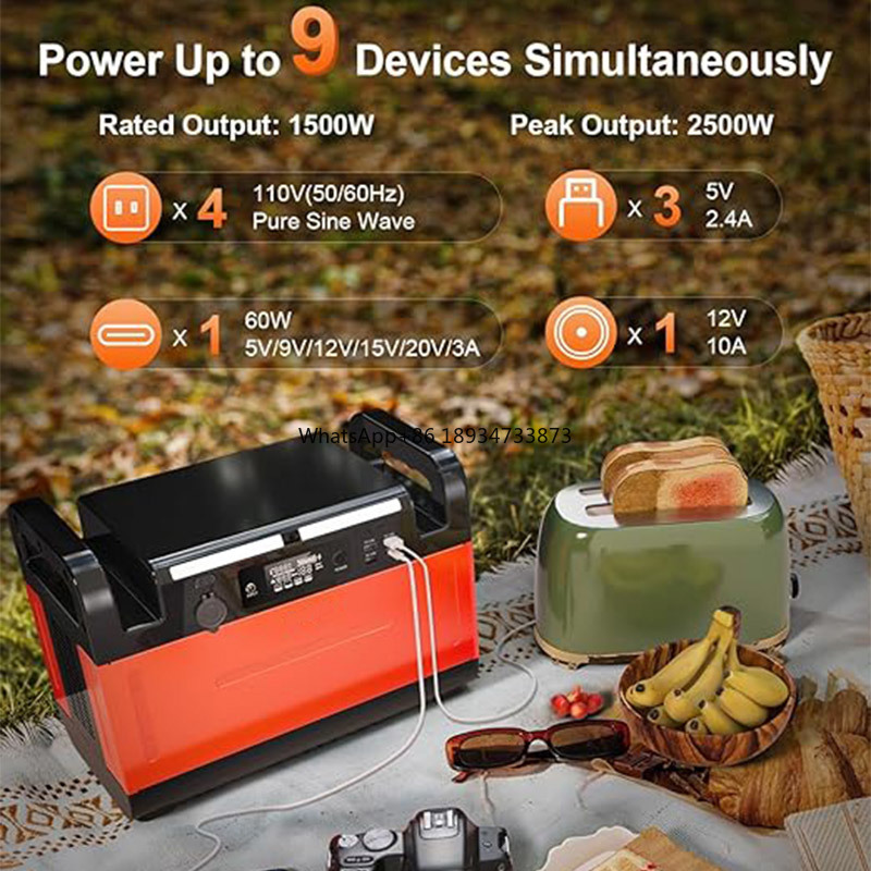 1500watt Portable Power Bank P - Outdoor Power Bank With Ac Outlet のレビューと価格