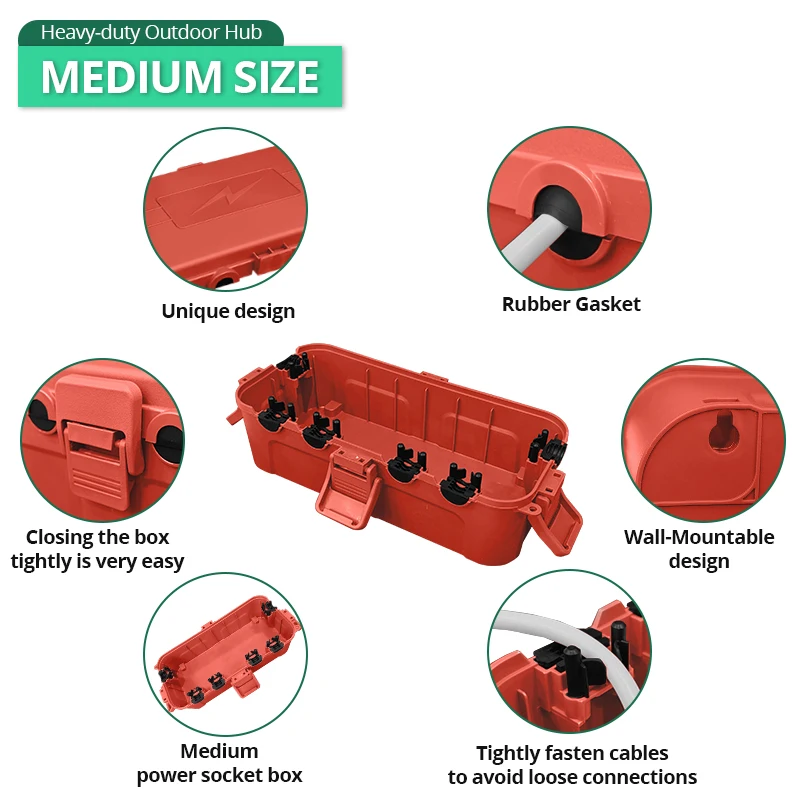 Waterproof Cable Boxes for Out - Outdoor Use Power Strip のレビューと価格