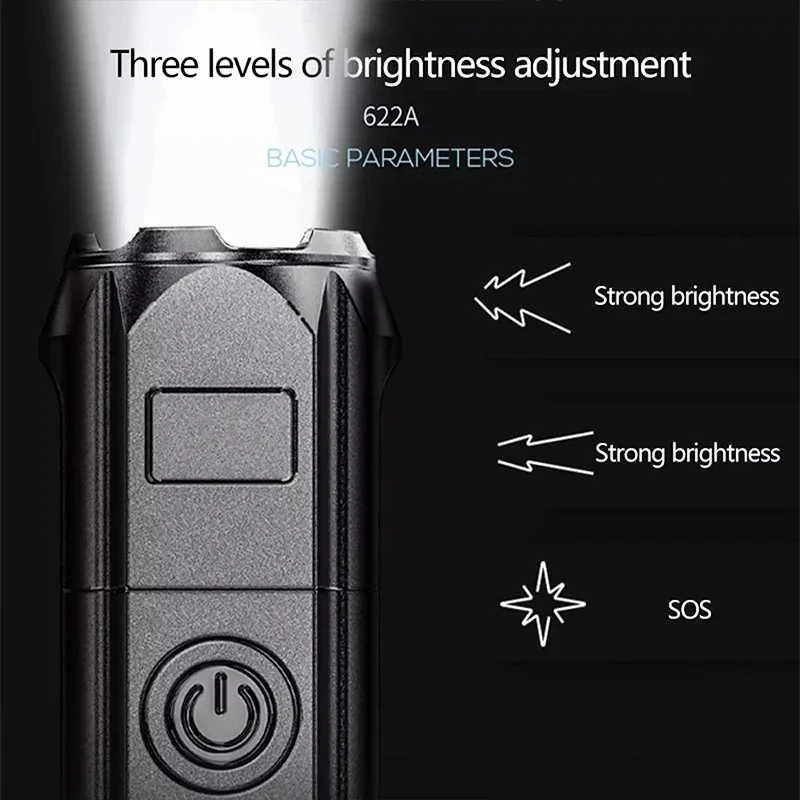 LED Camping Torch Flashlight H - Outdoor Power Usb のレビューと価格