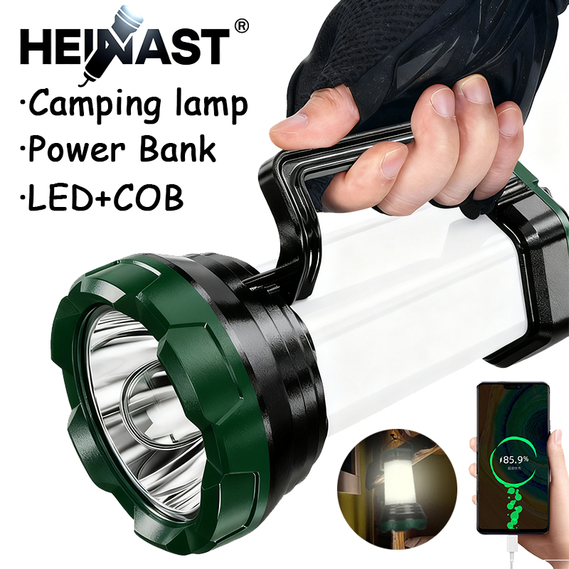 Portable Powerful LED Flashlig - Outdoor Usb Power Bank のレビューと価格