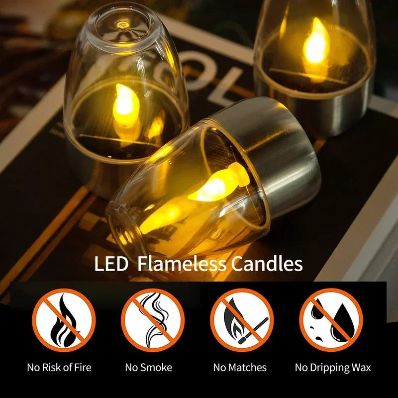 Solar Powered Flameless Candle - Outdoor Power For Wedding のレビューと価格