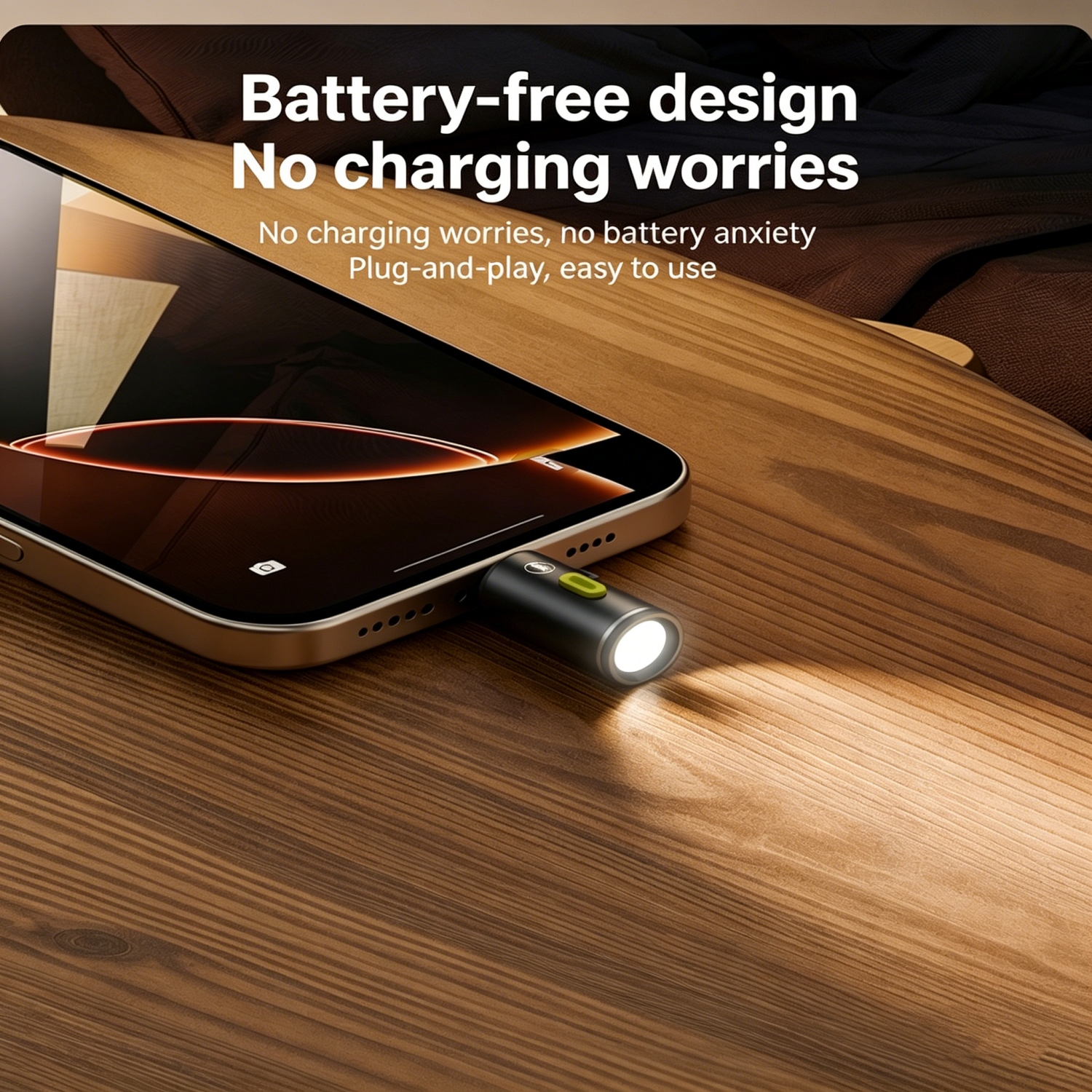 2pcs Mini Flashlight USB C LED - Outdoor Usb Power Bank のレビューと価格