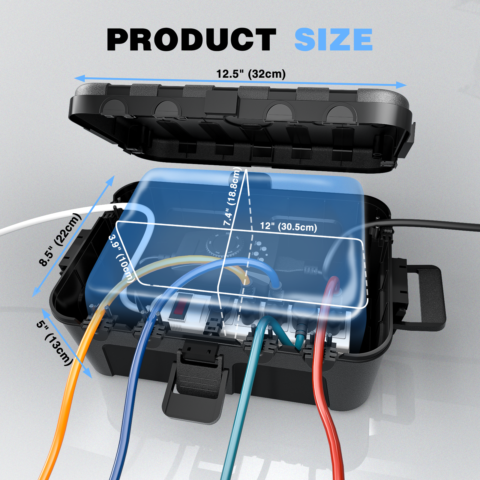 32x22x13cm Waterproof Cable Bo - Outdoor Use Power Strip のレビューと価格