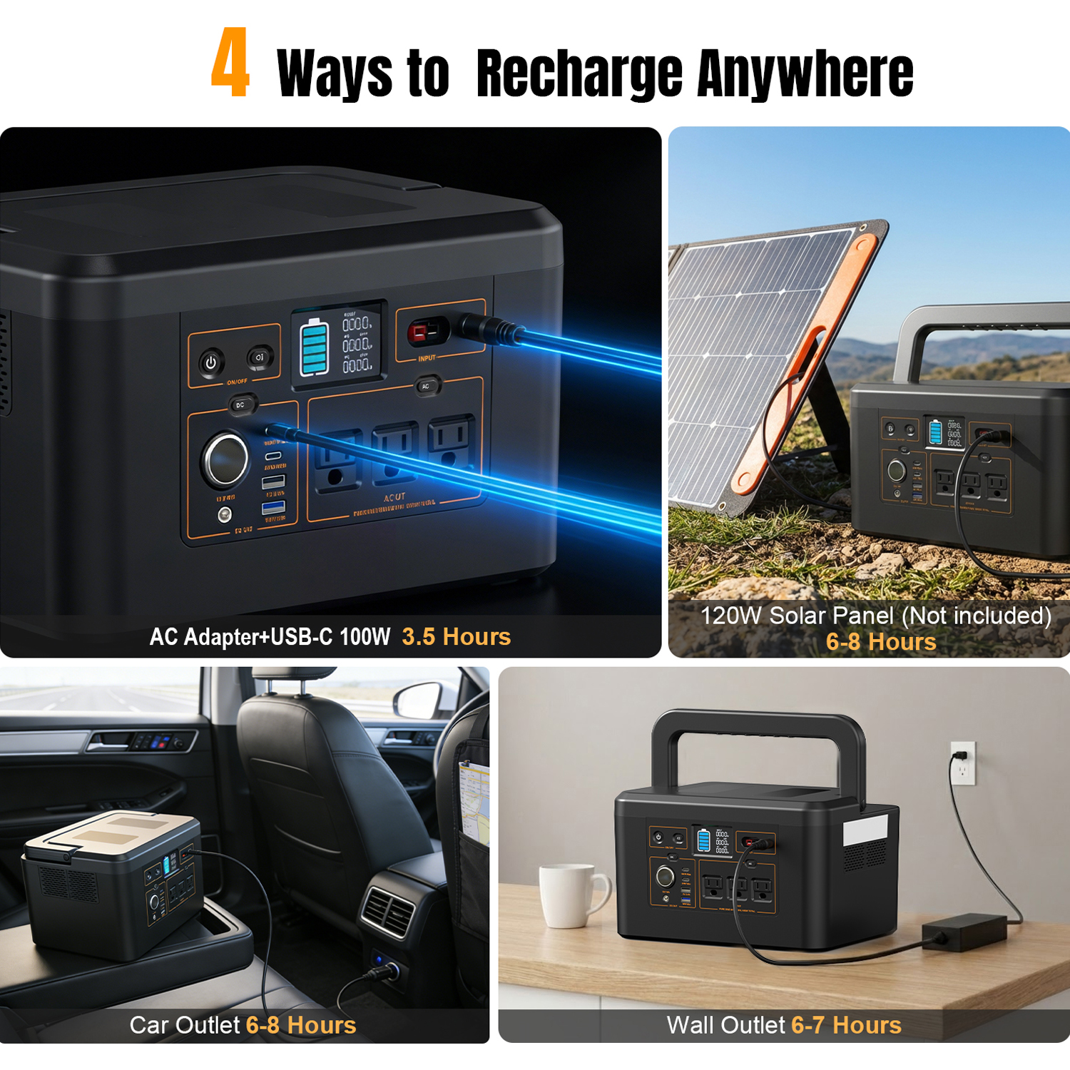 650W Portable Power Station,57 - Outdoor Power Bank With Ac Outlet のレビューと価格