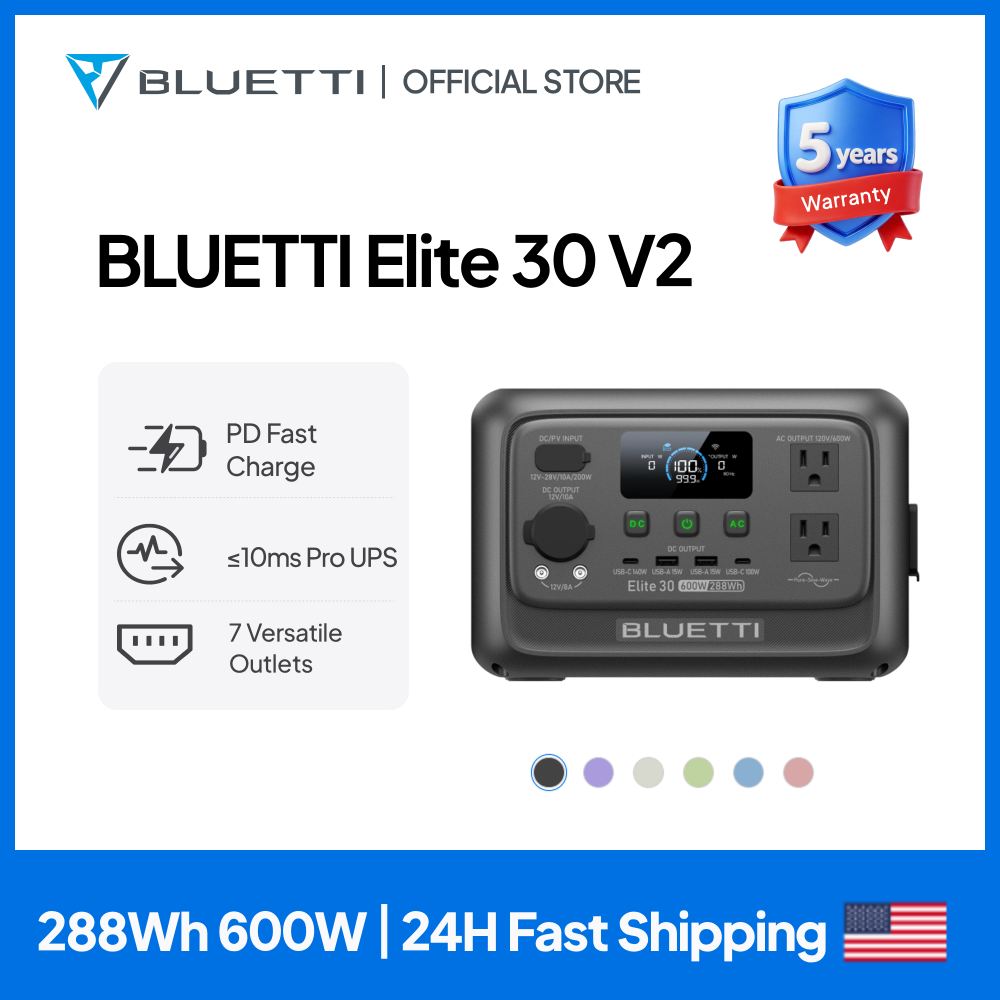 【Renew】BLUETTI Elite 30 V2 Por - Outdoor Power Source のレビューと価格
