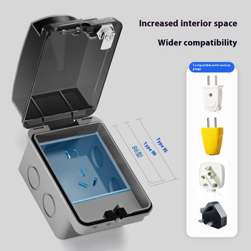Outdoor 86 Type Open-mounted S - Outdoor Power Socket With Lock のレビューと価格
