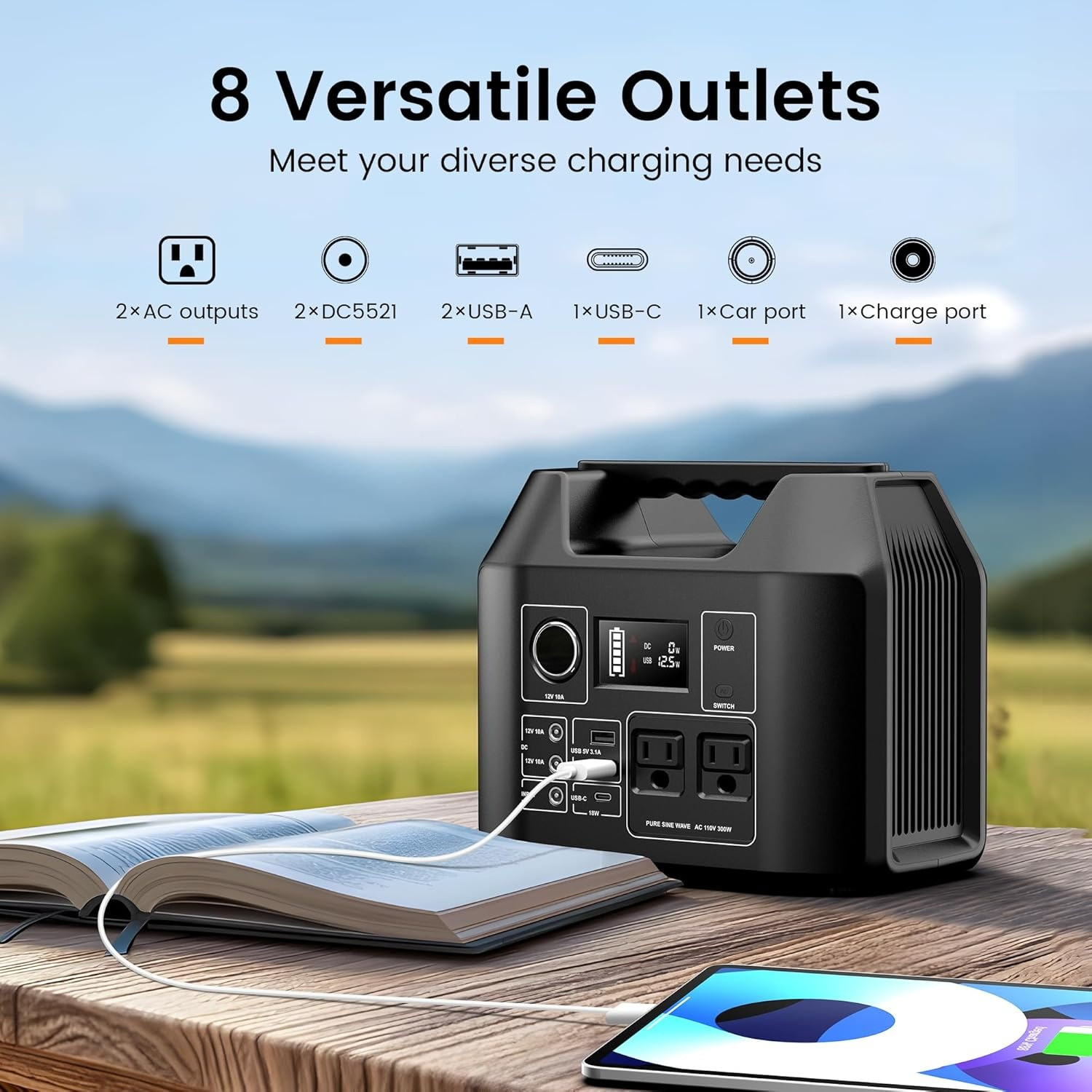 80000mAh,256Wh LiFePO4 Battery - Outdoor Power Bank With Ac Outlet のレビューと価格
