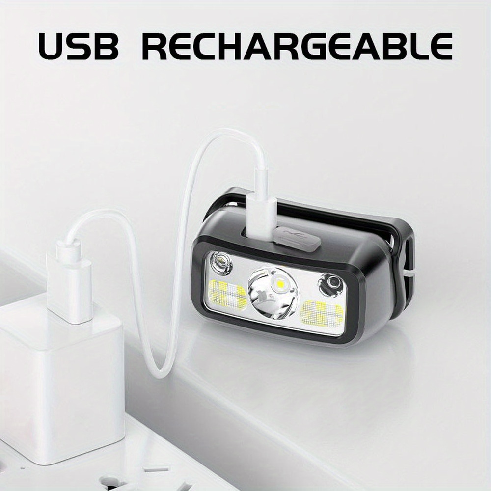 Powerful COB LED Sensor Headla - Outdoor Power Usb のレビューと価格