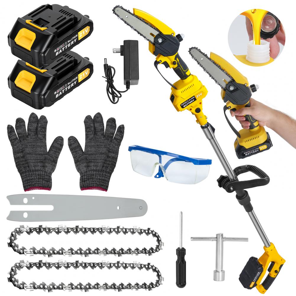 2 in 1 Cordless Pole Saw & Min - Electric Chainsaw Battery のレビューと価格