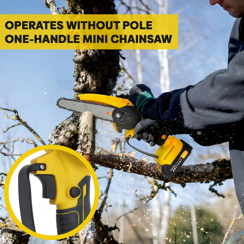 2 in 1 Cordless Pole Saw & Min - Electric Chainsaw Battery のレビューと価格