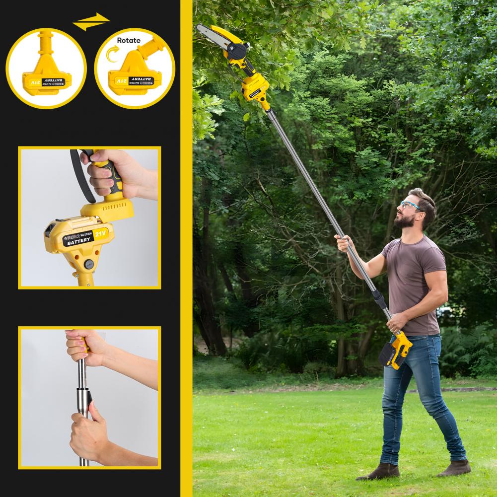 2 in 1 Cordless Pole Saw & Min - Electric Chainsaw Battery のレビューと価格