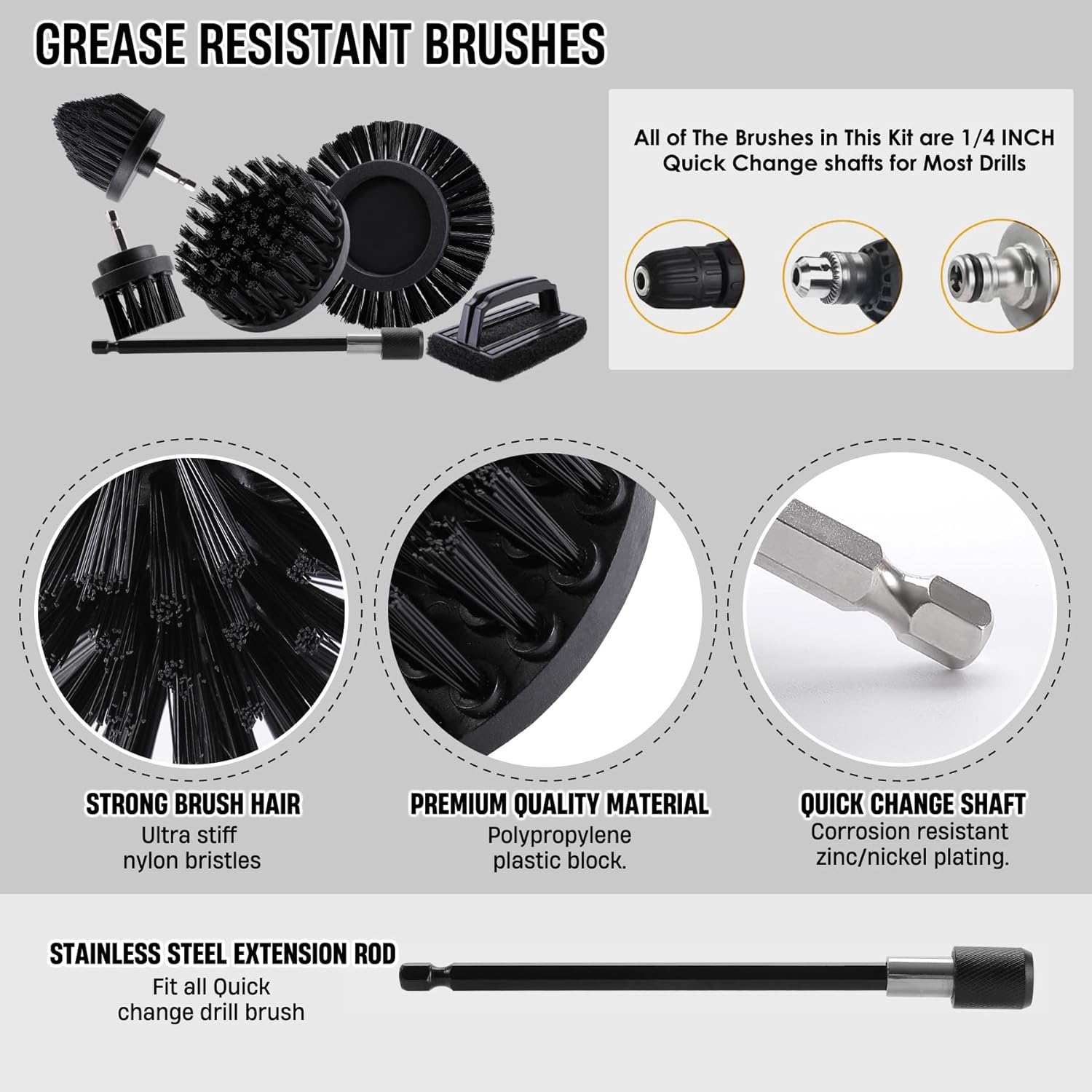 Drill Powered BBQ Grill Cleani - Outdoor Power Brush のレビューと価格