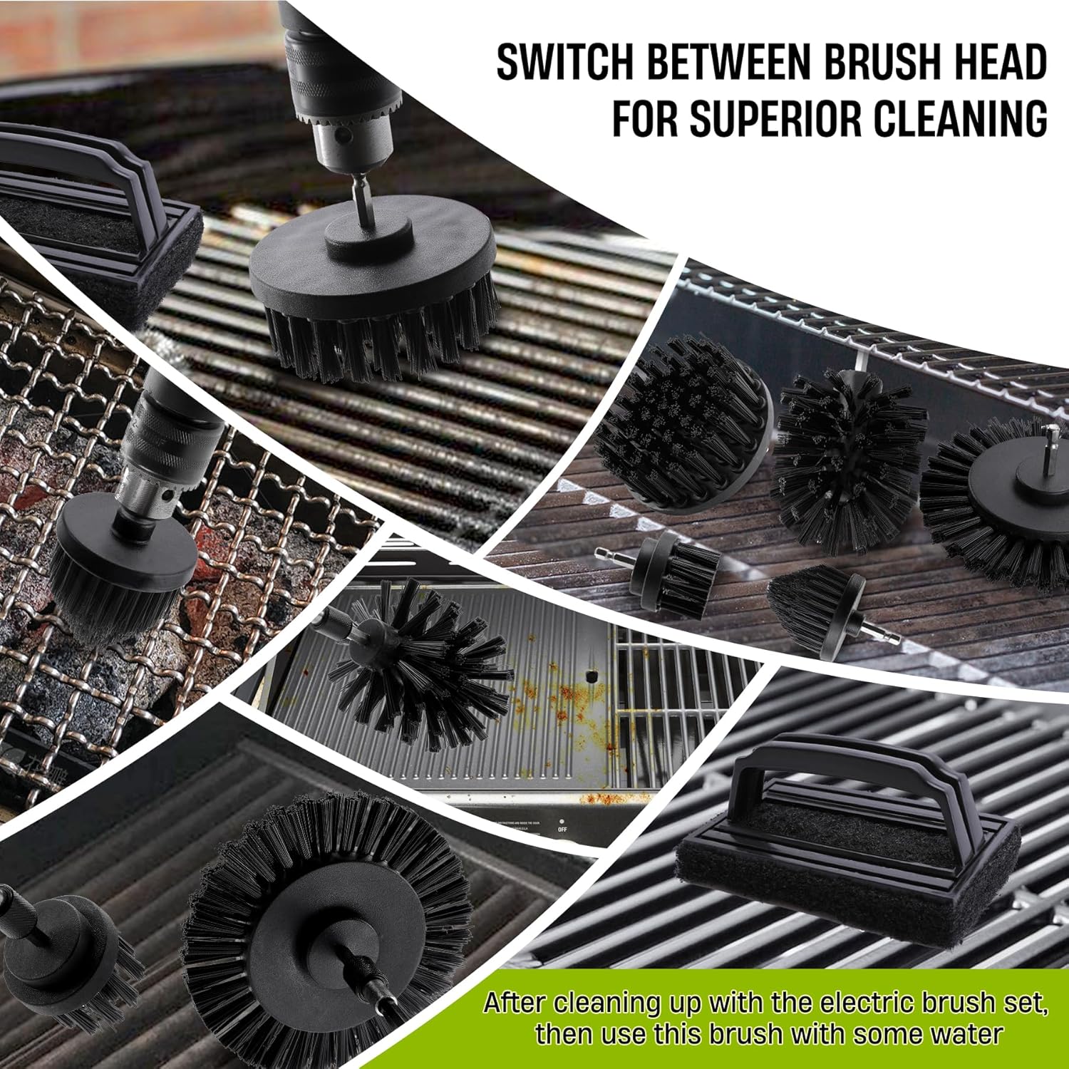 Drill Powered BBQ Grill Cleani - Outdoor Power Brush のレビューと価格