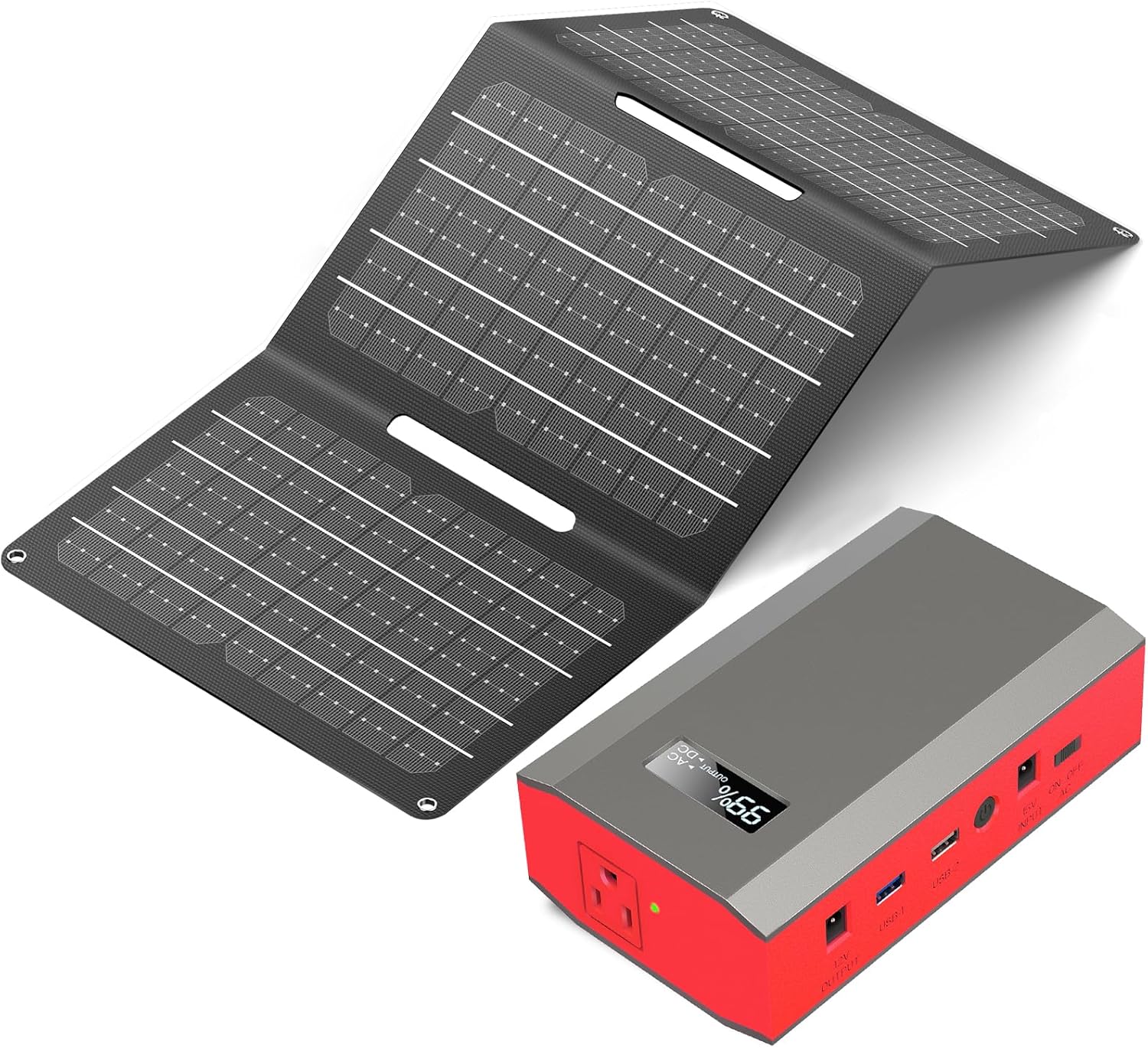 Portable Solar Power Bank with - Outdoor Power Bank With Ac Outlet のレビューと価格
