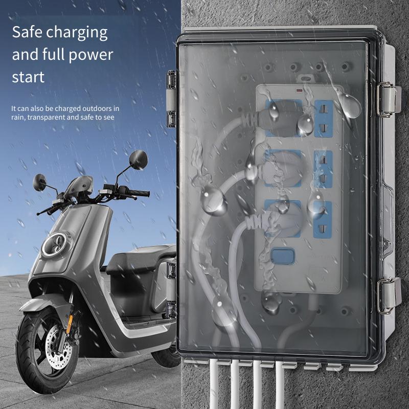Transparent Waterproof Padlock - Outdoor Use Power Strip のレビューと価格
