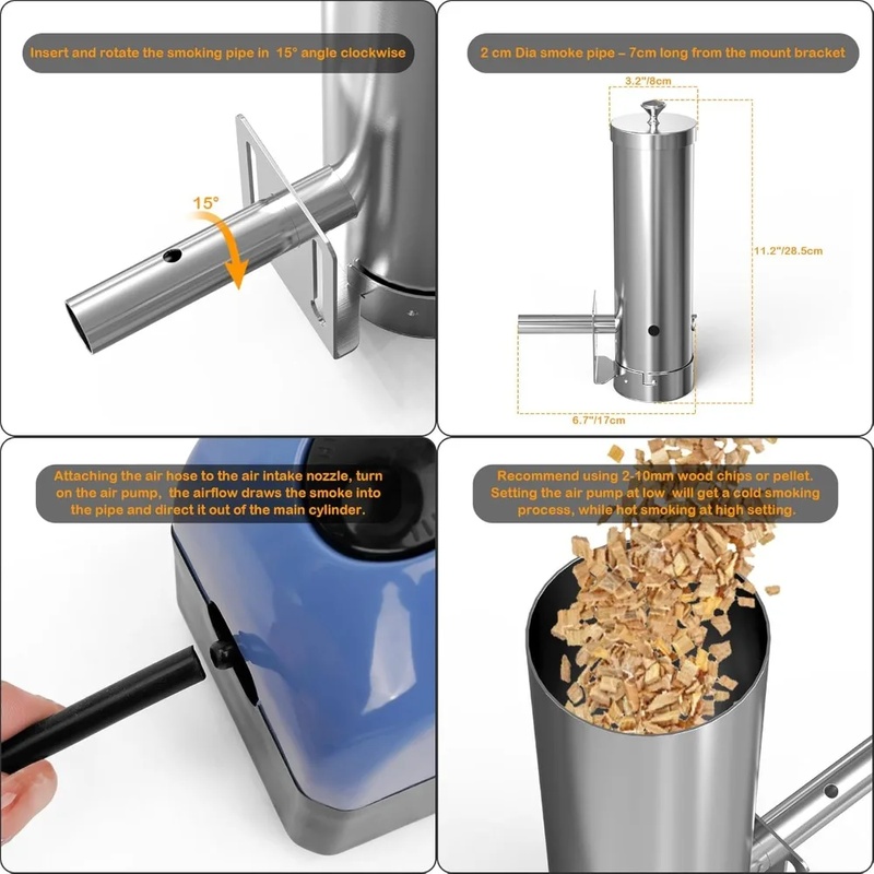 Portable Electric BBQ Smoker w - Outdoor Power Source のレビューと価格