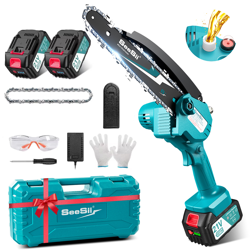 SEESII 8'' Mini Cordless Chain - Electric Chainsaw Battery のレビューと価格