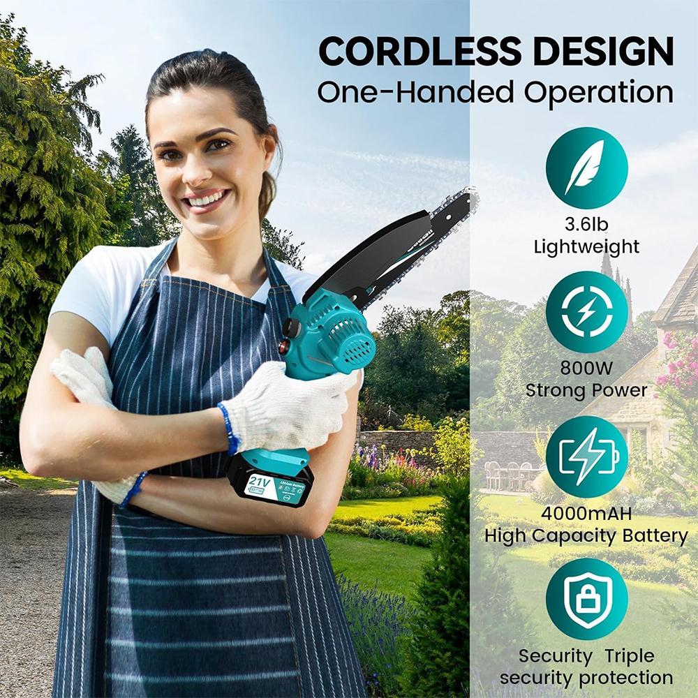 SEESII 8'' Mini Cordless Chain - Electric Chainsaw Battery のレビューと価格