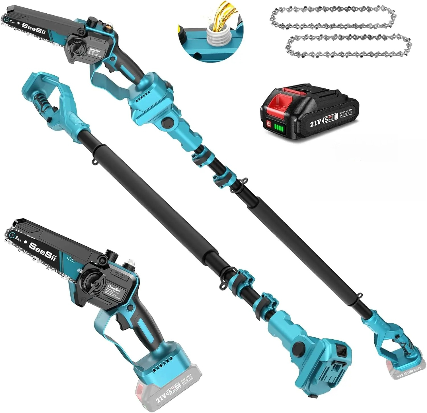 Garden Work Telescopic Pole Ch - Electric Chainsaw Battery のレビューと価格