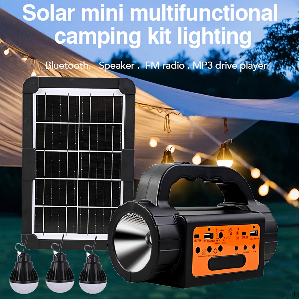 Solar Rechargeable Camping Lig - Outdoor Usb Power Bank のレビューと価格