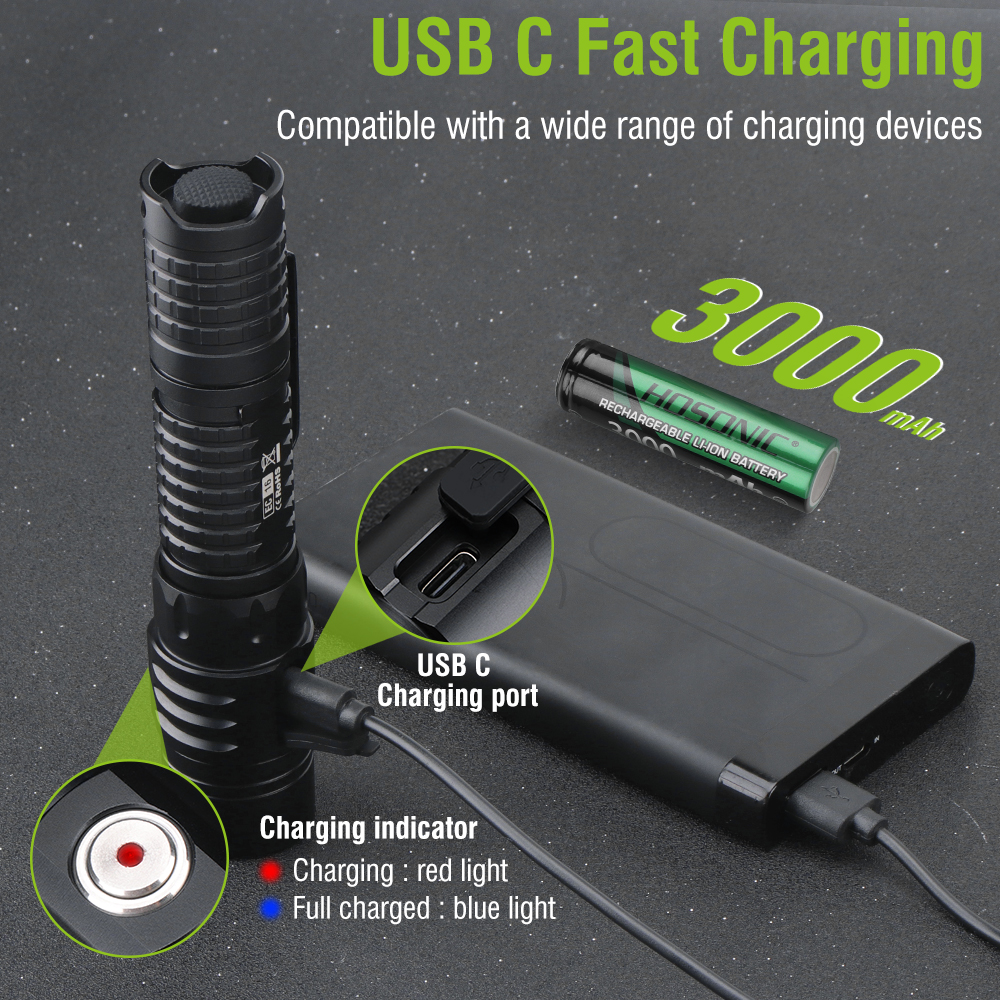 HOSONIC EC16 EDC Flashlight 17 - Outdoor Power Usb のレビューと価格