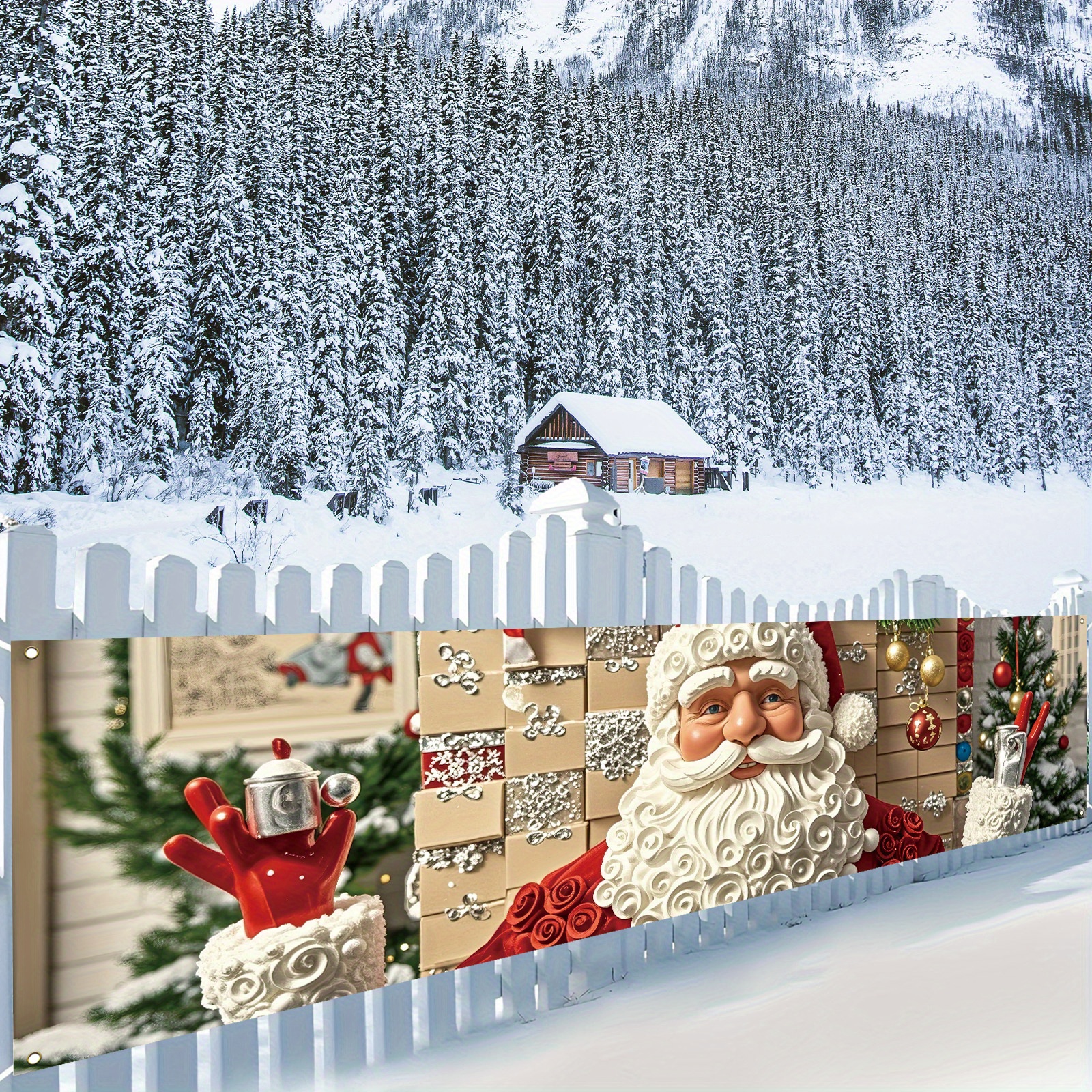 Vintage Santa Claus yard banne - Outdoor Power For Wedding のレビューと価格