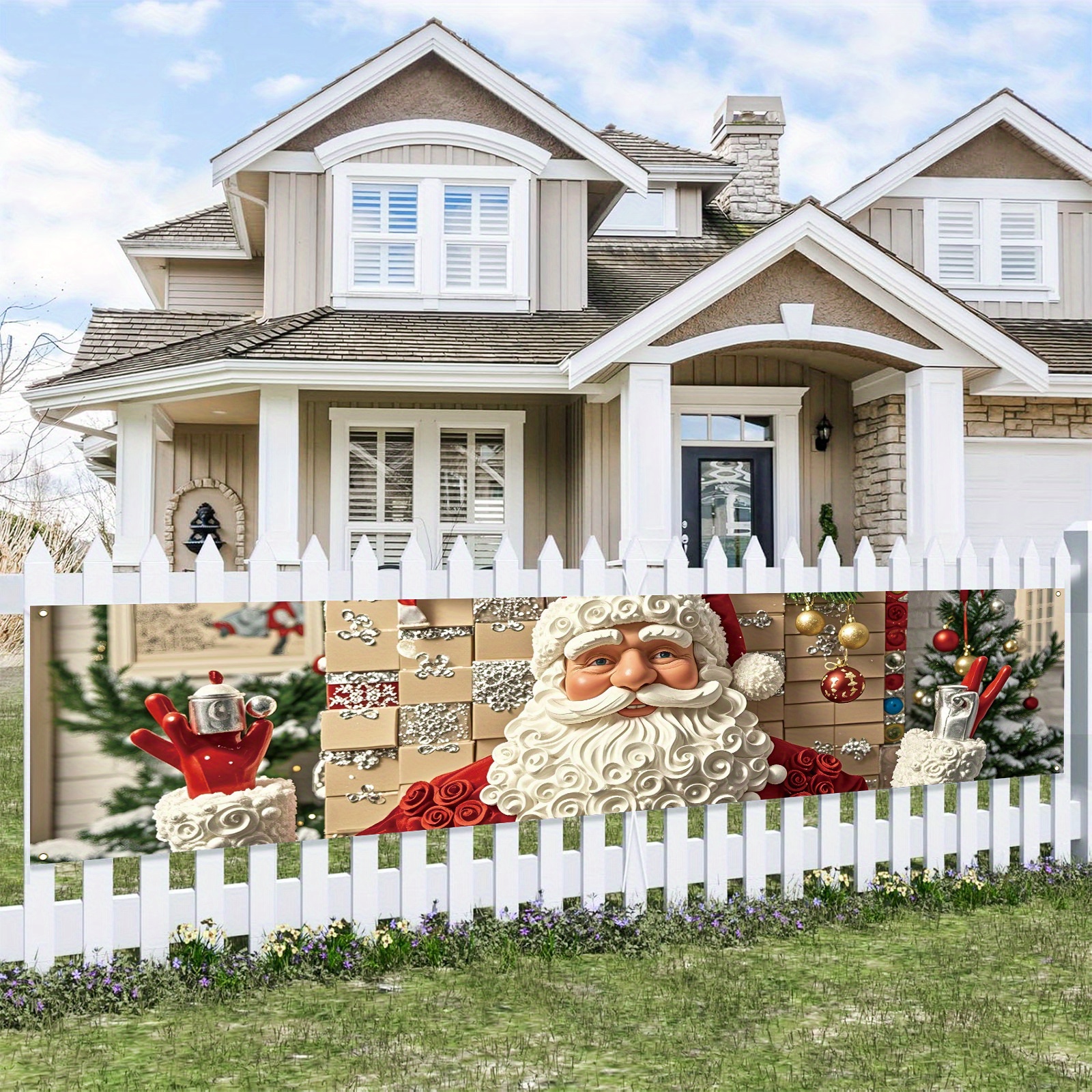 Vintage Santa Claus yard banne - Outdoor Power For Wedding のレビューと価格