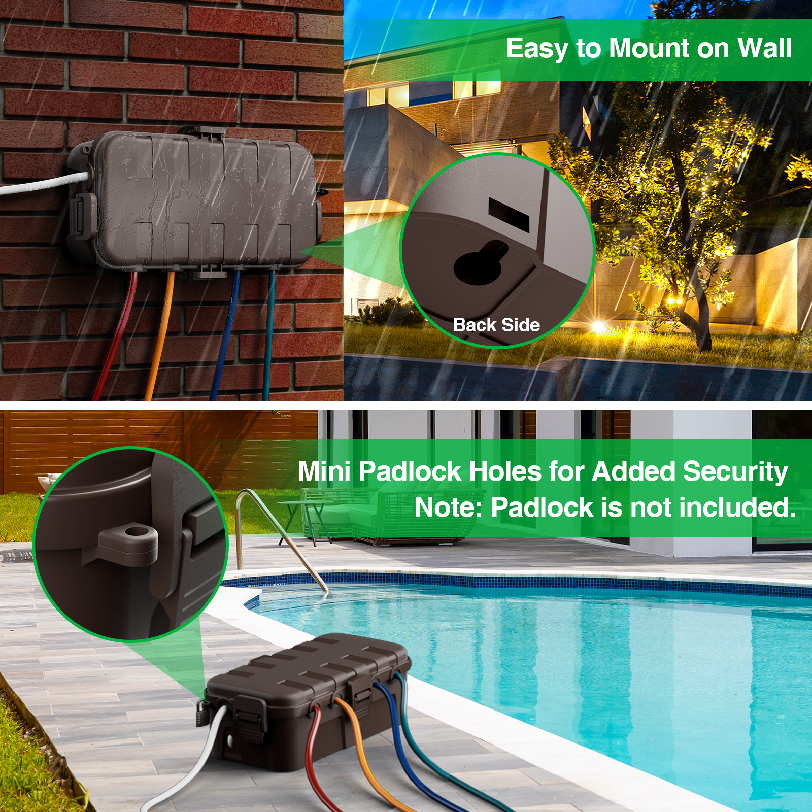 Medium Size Waterproof Cable O - Outdoor Use Power Strip のレビューと価格