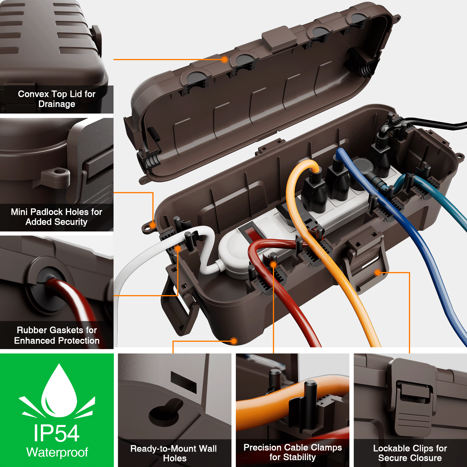 Medium Size Waterproof Cable O - Outdoor Use Power Strip のレビューと価格