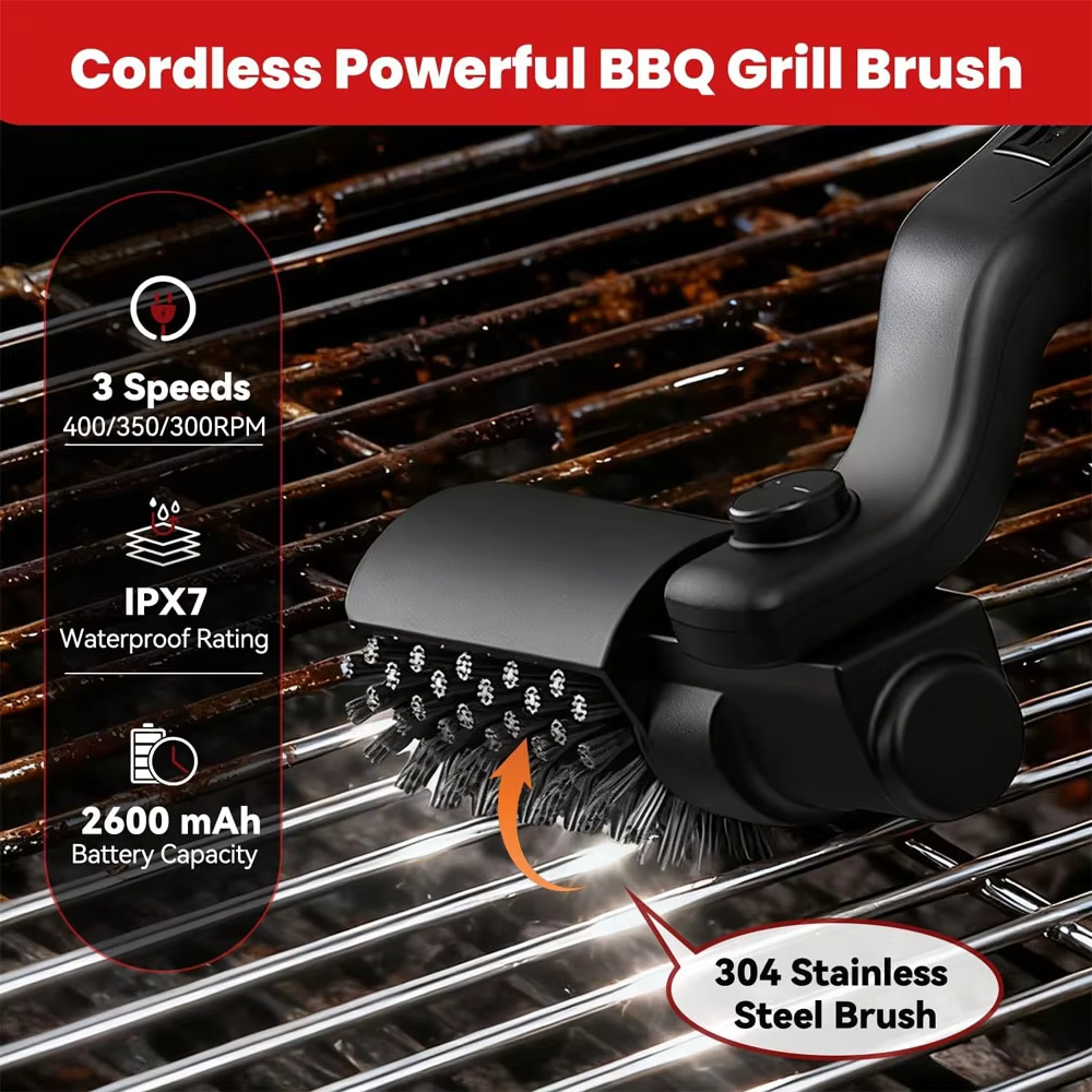 Electric BBQ Cleaner Brush Wir - Outdoor Power Brush のレビューと価格