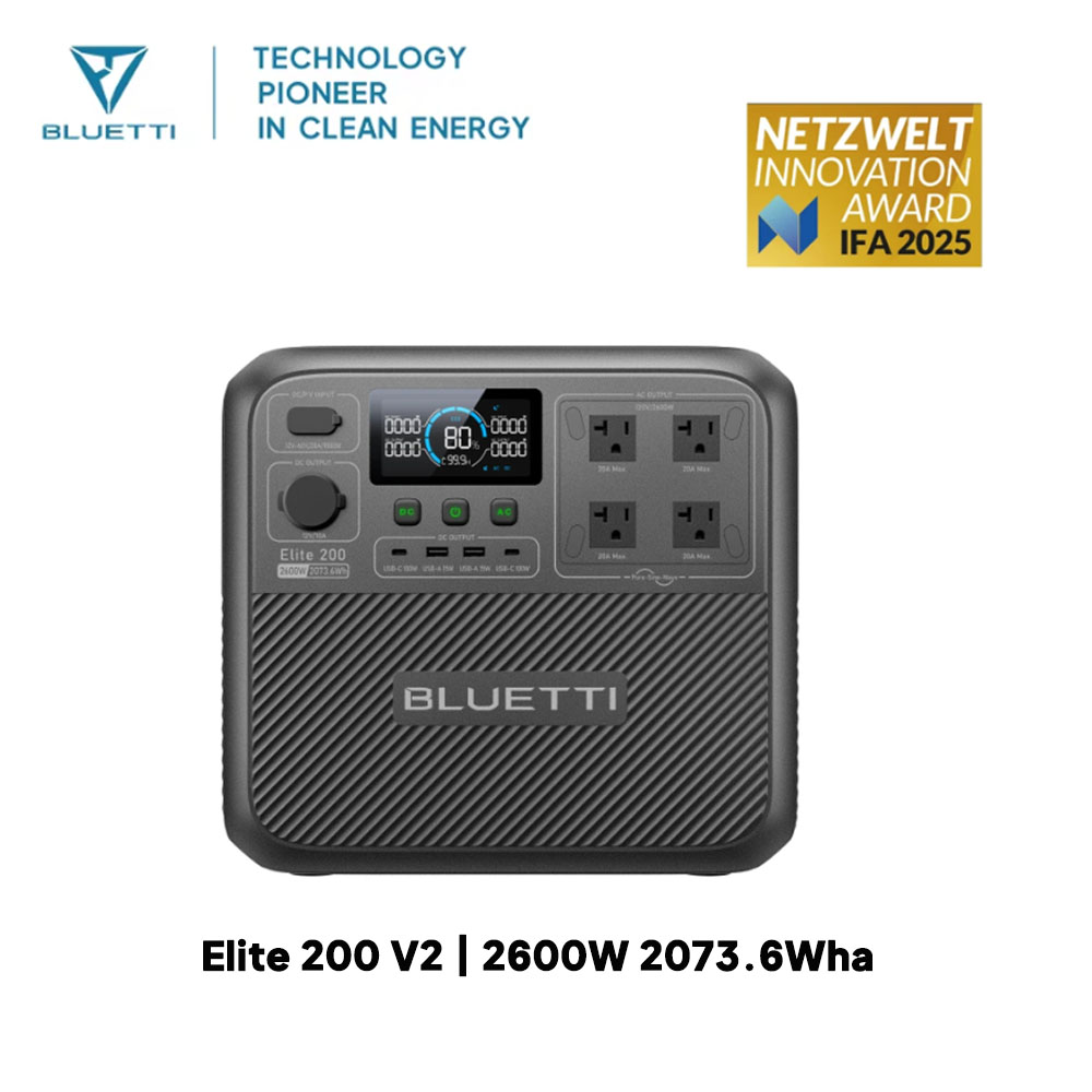 【Renew】BLUETTI Elite 200 V2 Po - Outdoor Power Source のレビューと価格