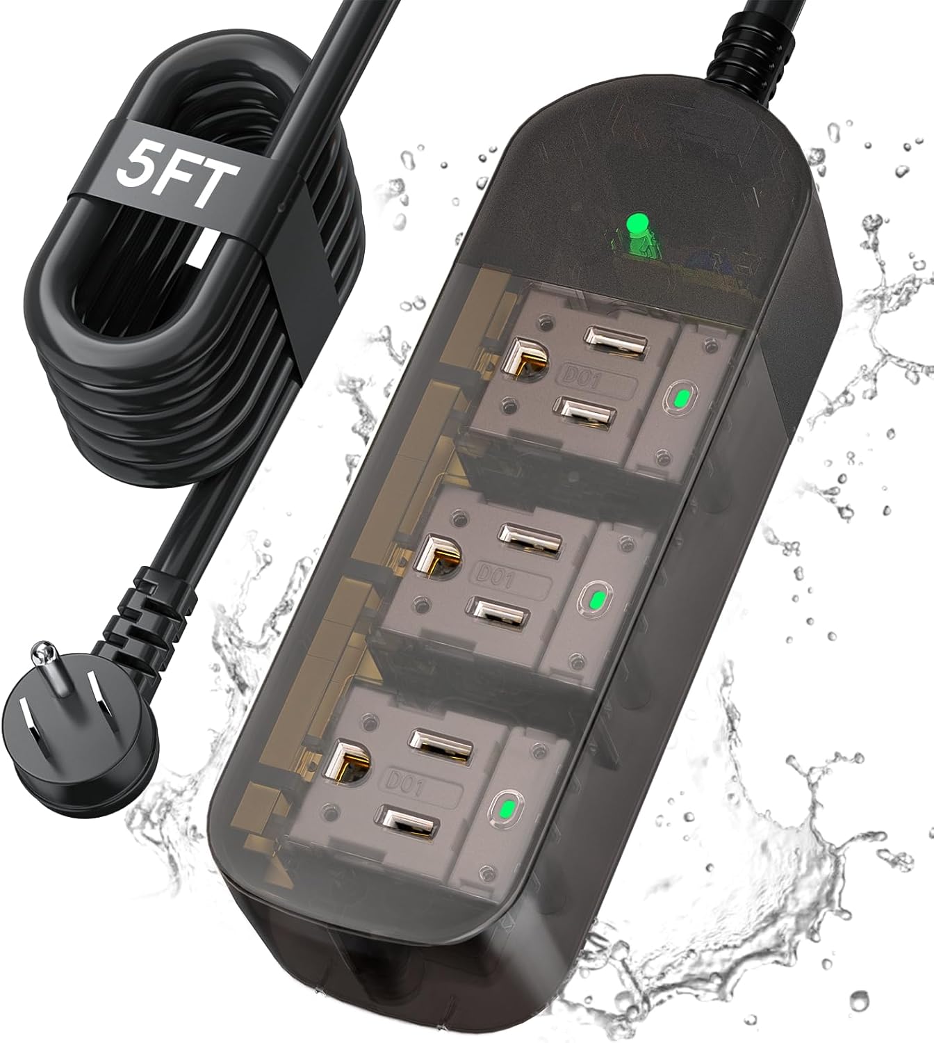 Weatherproof IPX6 Power Strip, - Outdoor Use Power Strip のレビューと価格