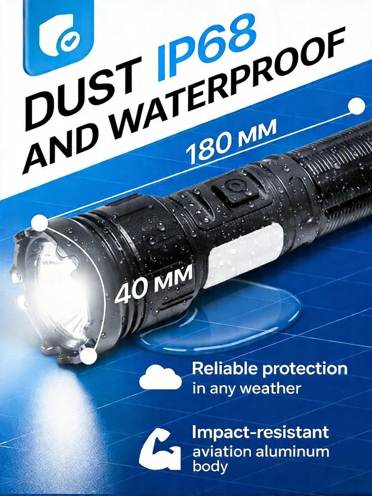 Laser Handheld Flashlight Rech - Outdoor Power Usb のレビューと価格